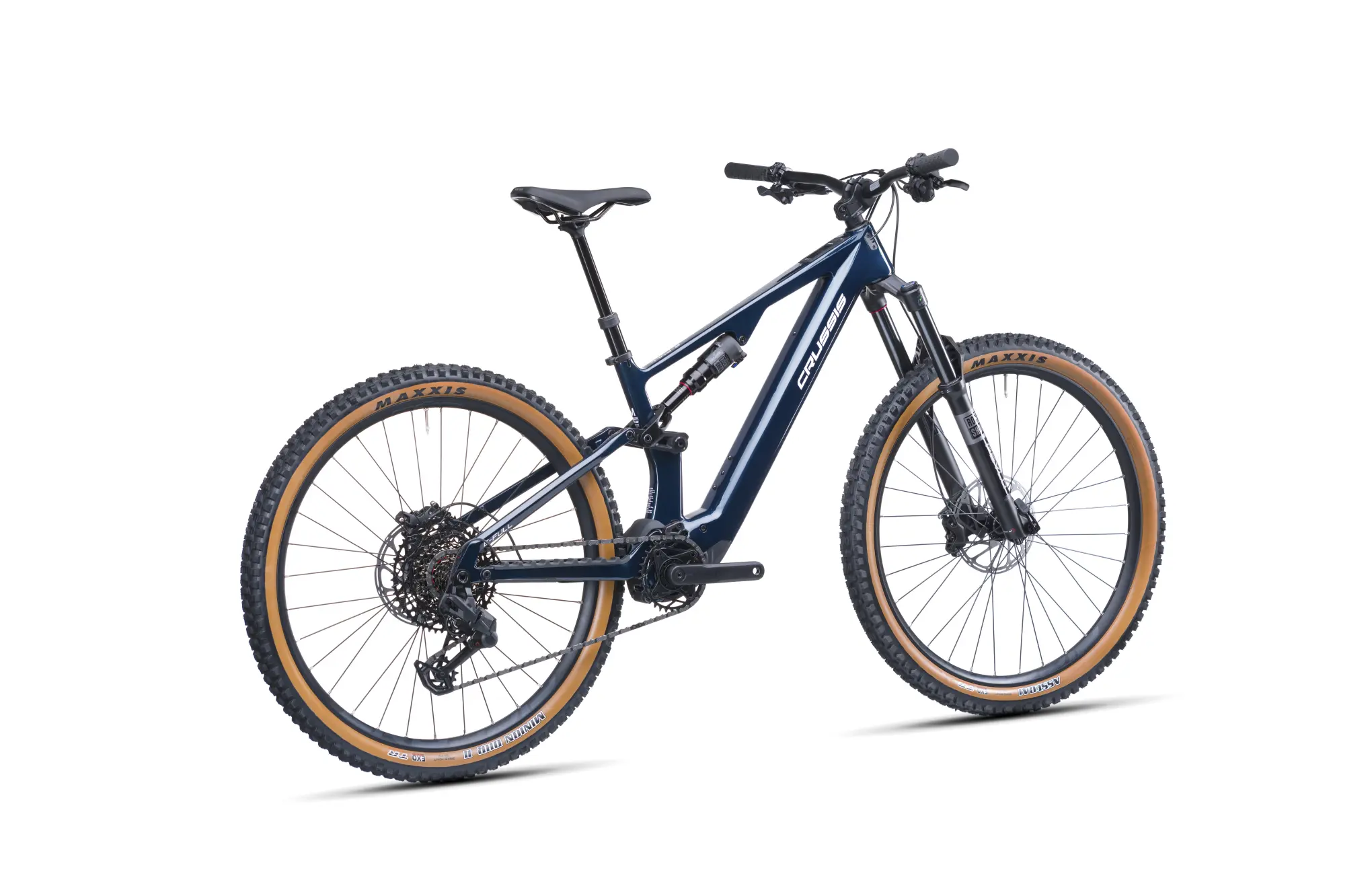 Widelec RockShox Psylo i hamulec SRAM DB6 w Crussis e-Full AX CARB 10.12
